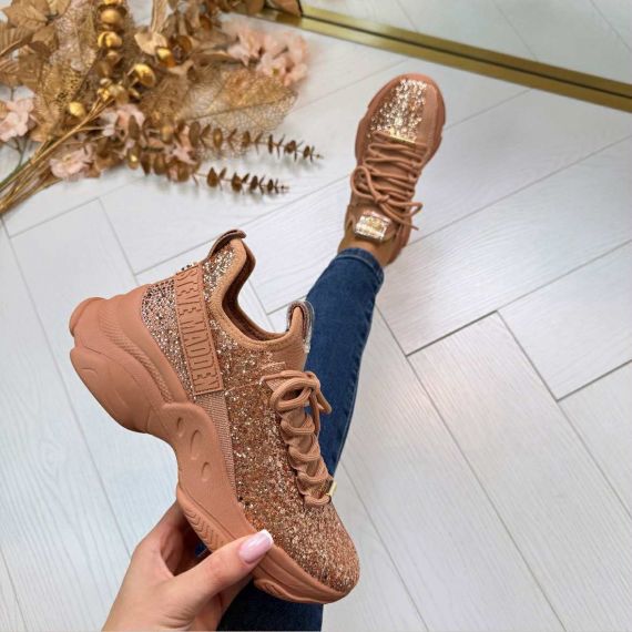 STEVE MADDEN MAXILLA-G SNEAKER 3431 CLAY GLITTER