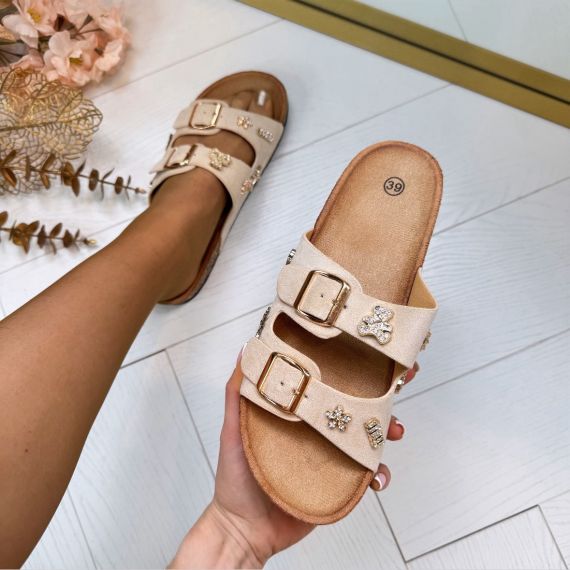 *SALE* GESPIE BEDEL SLIPPER 5219 BEIGE