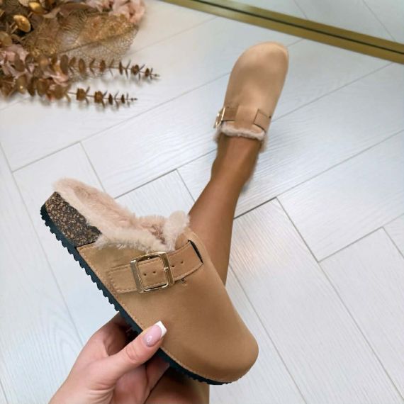 WINTER PANTOFFEL L-77 KHAKI