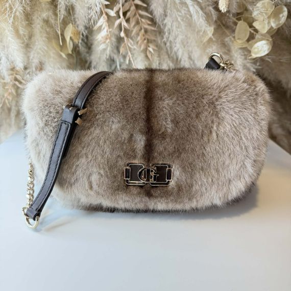 GUESS MAVIS CONVERTIBLE XBODY FLAP BAG FG967421 ESPRESSO MULTI