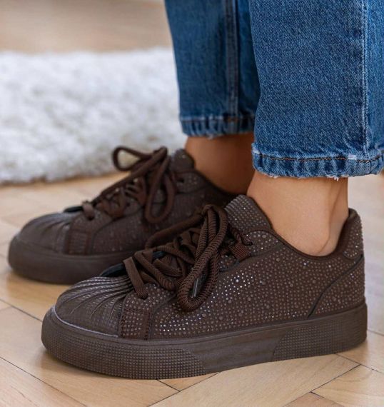SPARKLE SNEAKER 9031 BROWN