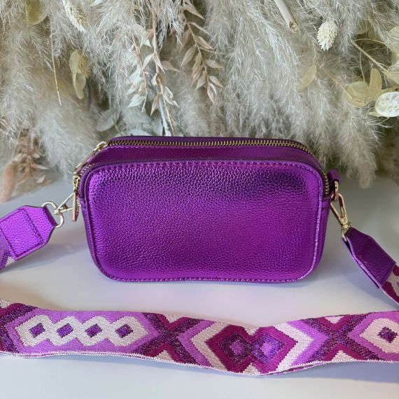 DUBBELE ZIP BAG 3069 PURPLE