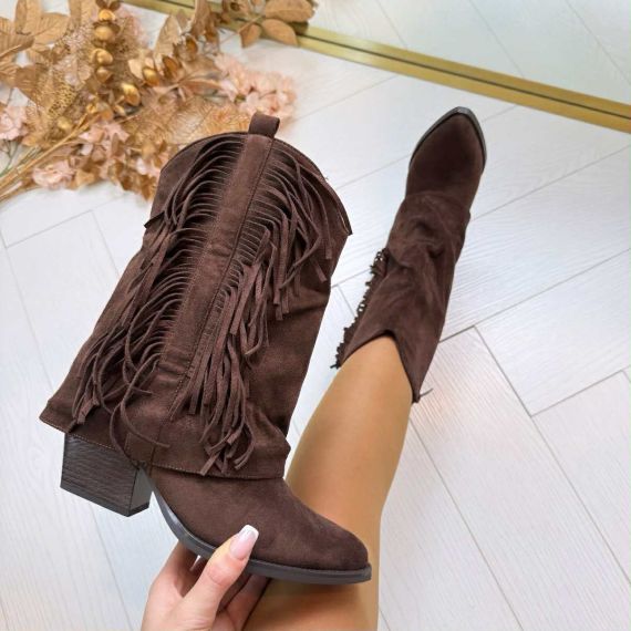 FIEN FRINGE BOOT 00-021 BROWN