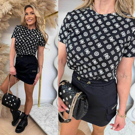 GUESS GLORIA T-SHIRT V5Y04I3Z14 PJ1Q BLACK