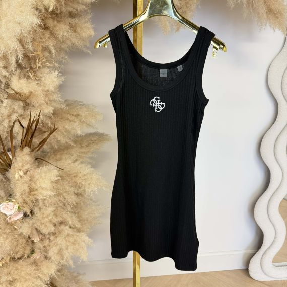 GUESS BIG RIB DRESS E6GK07KG482 JBLK