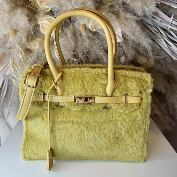 BIRK FURRY BAG D3331 YELLOW