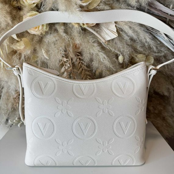 VALENTINO BAGS SAMBA RE HOBO BAG VBS8ZG07 ECRU