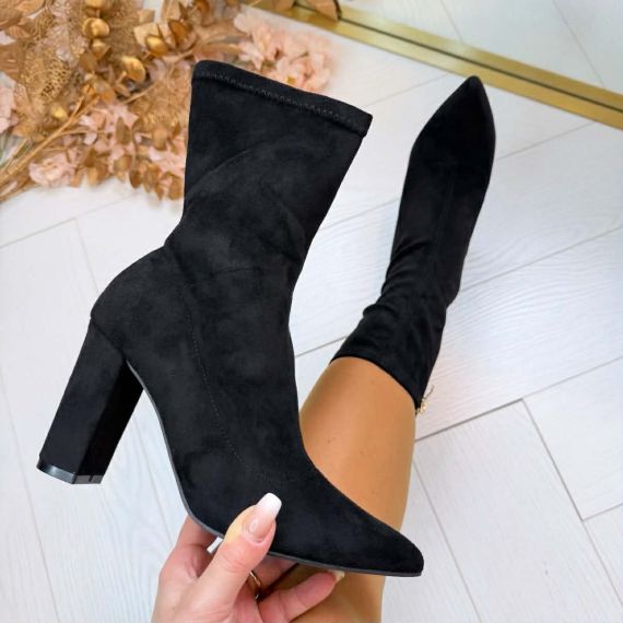 SUEDINE SOFT HEEL MVP314 BLACK