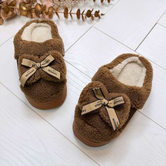 **KIDS** TEDDY STRIK PANTOFFEL 4011-31 CARAMEL