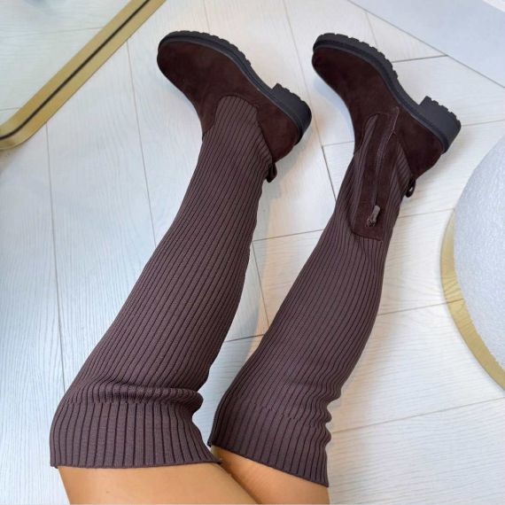 HIGH SOCK LAARS D86 BROWN