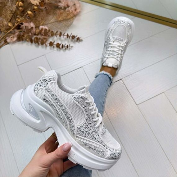 MONICA GLAM SNEAKER 8973 WHITE