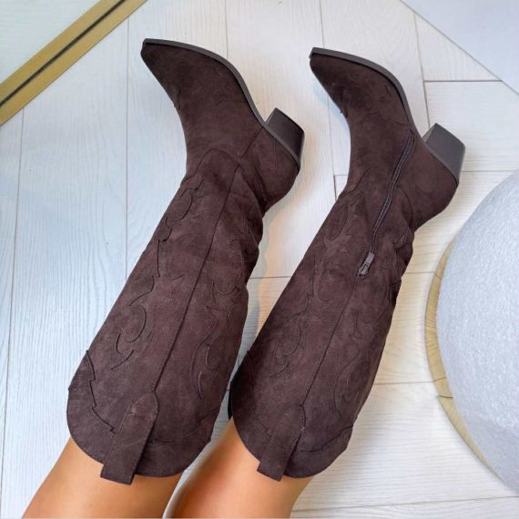 FLAMING SUEDE LAARS 7687A BROWN