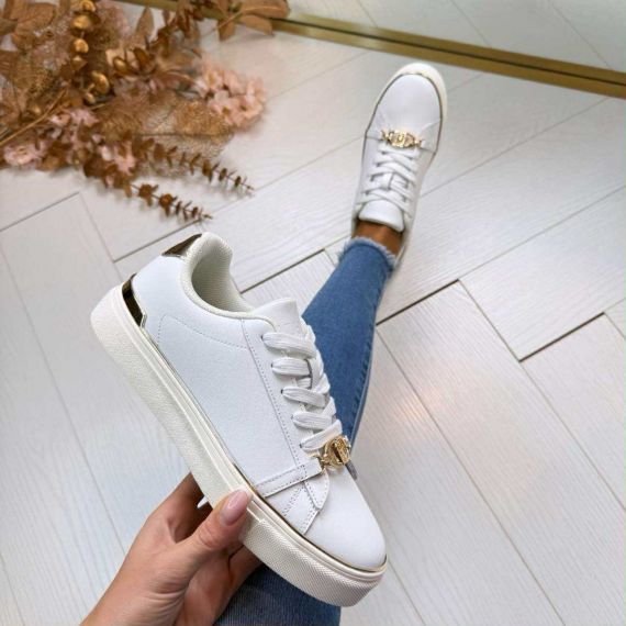 LIU JO KIKI 01 SNEAKER BF5063 PX026 WHITE/LIGHT GOLD
