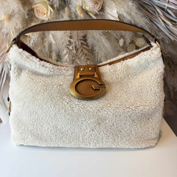 GUESS CAMDEN SHOULDER BAG WB930818 NATUREL/COGNAC