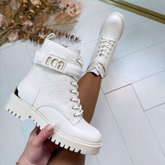 GUESS VETER BOOT FLTORAFAL10 IVORY