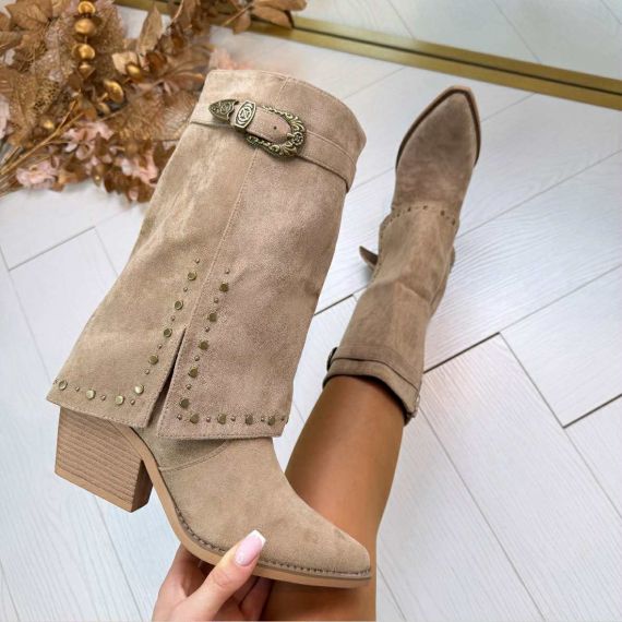 SUEDINE SLEEVE STUDS LAARS DES8019 KHAKI