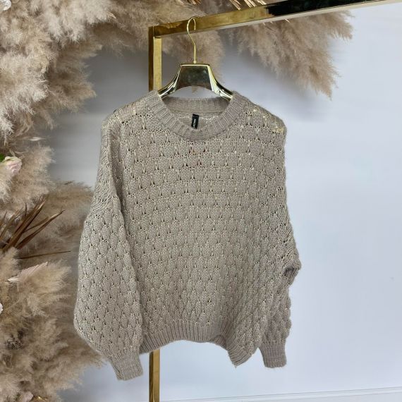 KNITTED LU STYLE SWEATER TAUPE