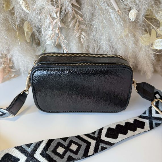 DUBBELE ZIP BAG 3069 BLACK