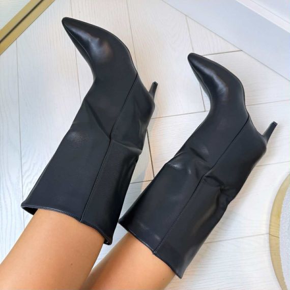 VERA LEATHER LOOK HAK LAARS CLS-602 BLACK