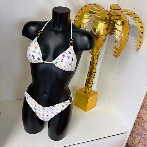 GUESS BEACH BIKINI BOTTOM E6GO23MC04R PMKY WHITE (BROEKJE)