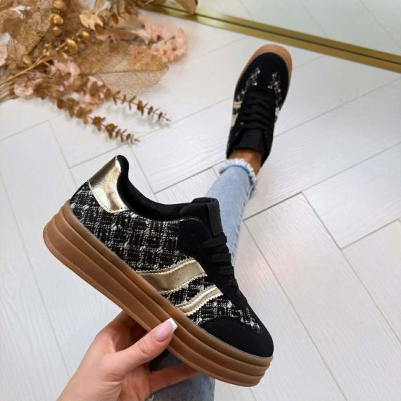 PRINTY SNEAKER 8-192 BLACK