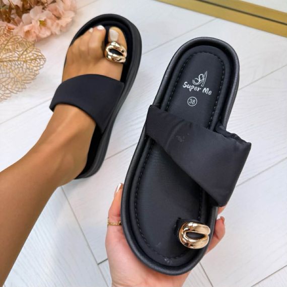 GOLDEN TOE SLIPPER AM310 BLACK