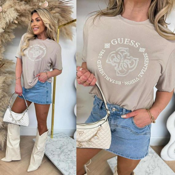 GUESS CARLA TEE V5YI05KCOA2 G1BQ BEIGE