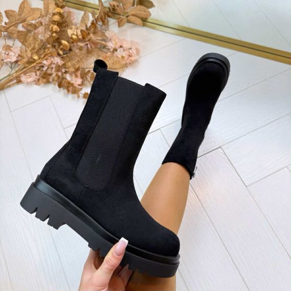 SUEDINE BABETTE BOOT A-728V** BLACK