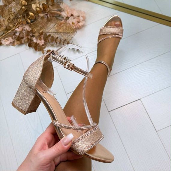 BELLA HEEL J-160 CHAMPAGNE