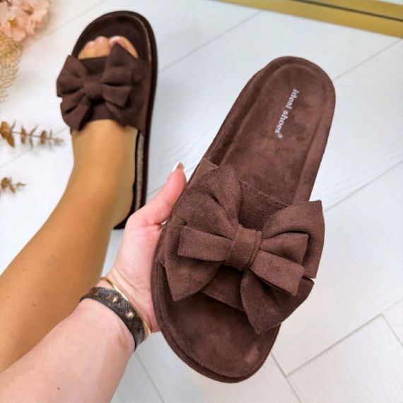 DUBBELE STRIK SLIPPER 3890 BROWN