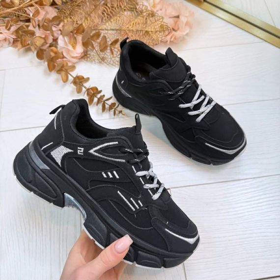 *LAATSTE MAAT 37* NORA SNEAKER C-3905 BLACK