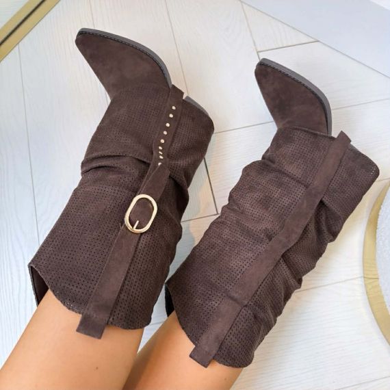 STUDDIE GESP LAARS DES8098 BROWN SUE