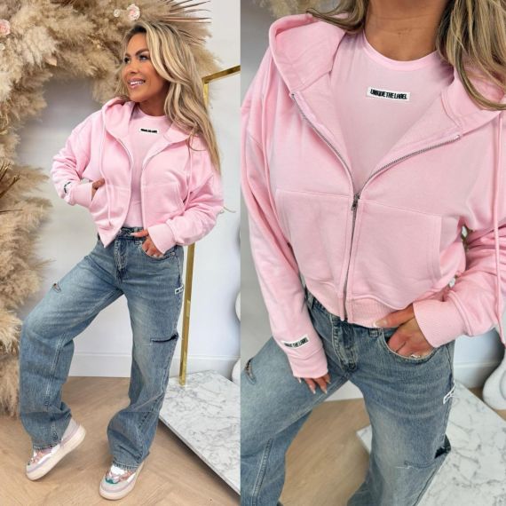 UNIQUE THE LABEL MOLLY VEST POWDER PINK