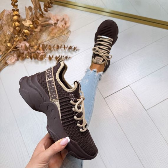 STEVE MADDEN MAC-E SNEAKER 0019 KHAKI/GROUND COFFEE