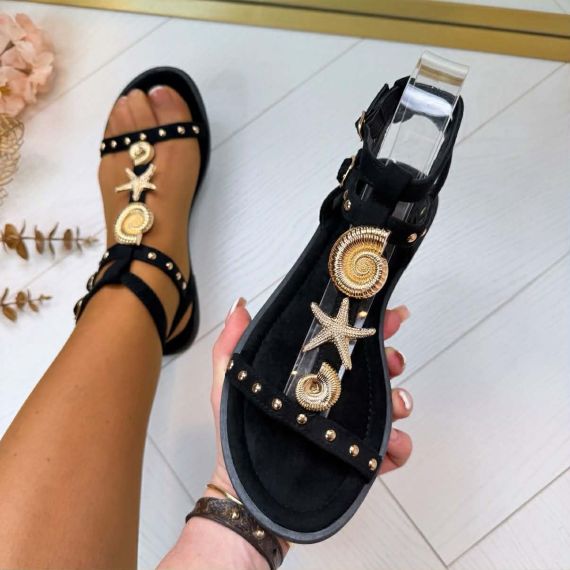 BEACH SANDAAL H8-539 BLACK