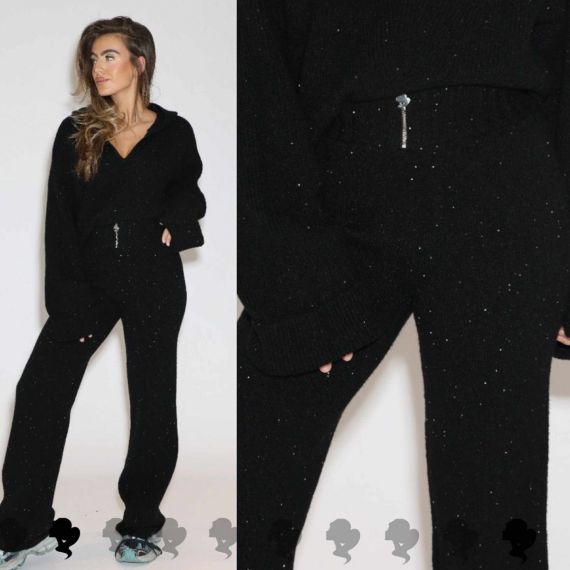REINDERS PIA PULLY PANTS SEQUINS W6203 TRUE BLACK
