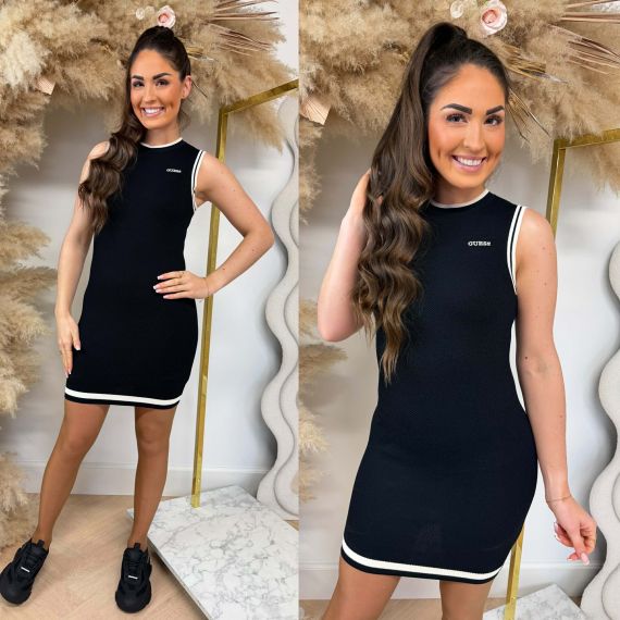 GUESS SUMMER SHORT DRESS V6GK04Z0648 JBLK BLACK