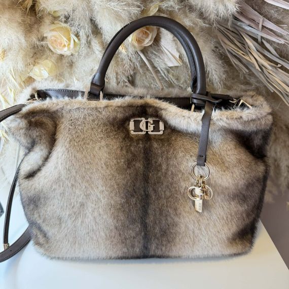 GUESS MAVIS SATCHEL BAG FG967407 ESPRESO MULTI