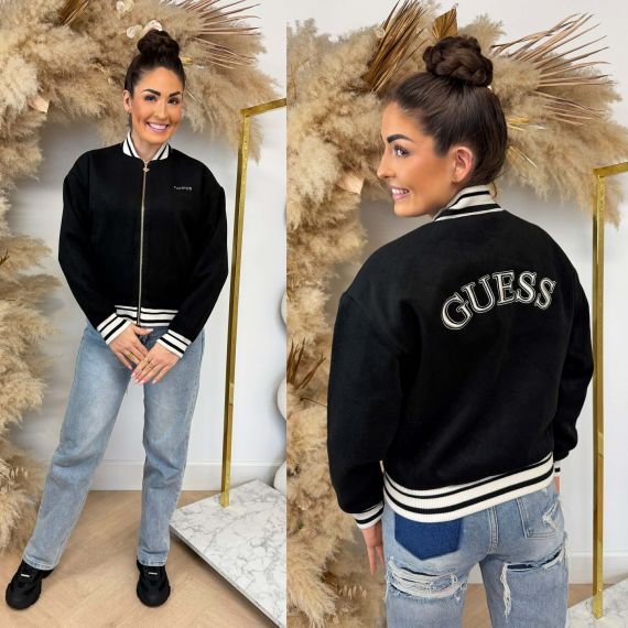 GUESS ARTEMISIA LOGO JACKET V6RL00WM072 JBLK BLACK