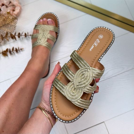 KNOTTIE SLIPPER 2058 GOLD