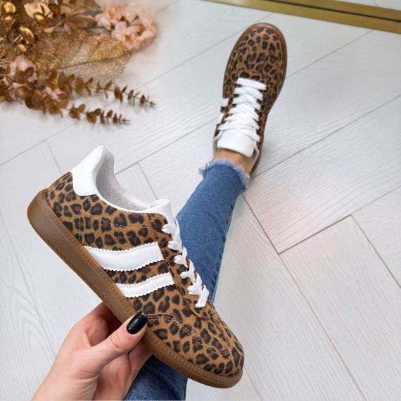 *SALE* AMANDA SNEAKER 9108 LEOPARD *WEBONLY*