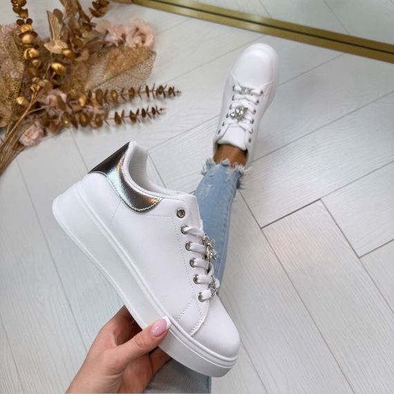 BEDELTJES SNEAKER LX-312 SILVER