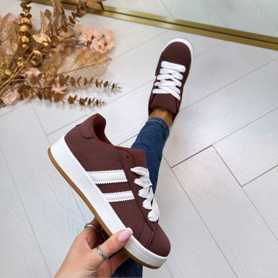 *SALE* MONA STRIPE SNEAKER 891 BROWN