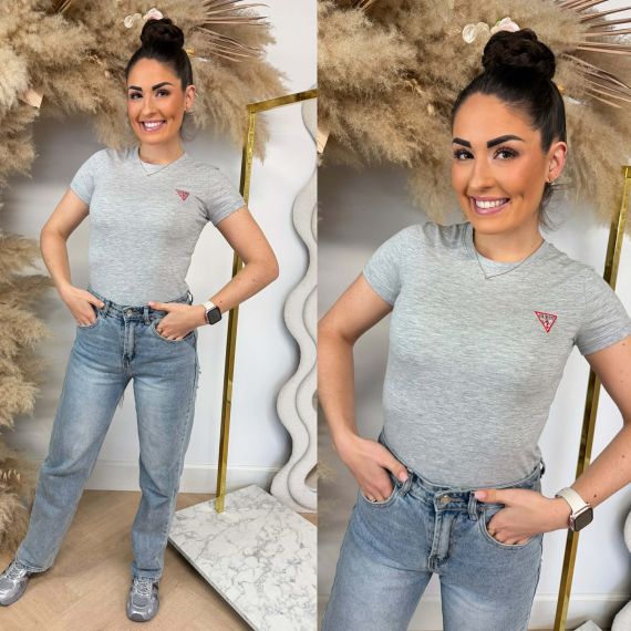 GUESS MINI TRIANGLE TEE W2YI44J1314 LMGY GREY