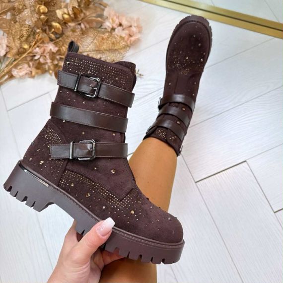 GLAMOUR GESP BOOT XJ-937 BROWN