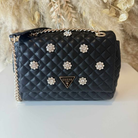 GUESS EVERLEE CONVERTIBLE BAG EG867921 BLACK