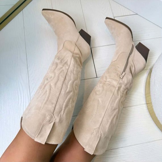 CELINE COWBOY LAARS 9697A-1 BEIGE