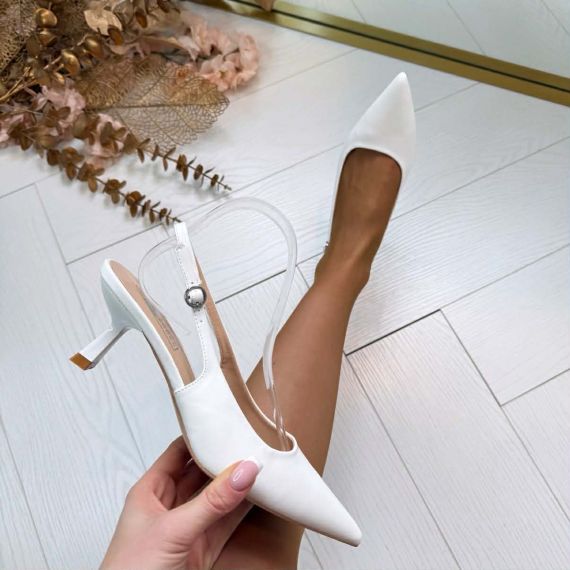 SMALL CLASSY HEEL LS-5476 WHITE