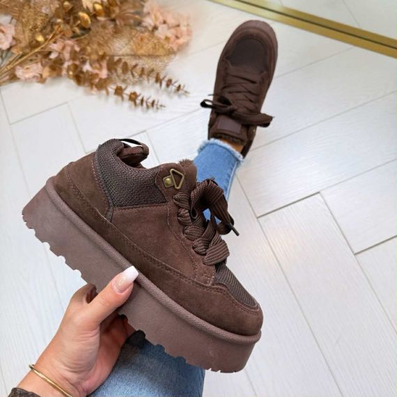 *SALE* COZY SNEAKER 9011 BROWN