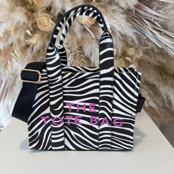 PERFECT TOTE BAG 3321 ZEBRA/BLACK